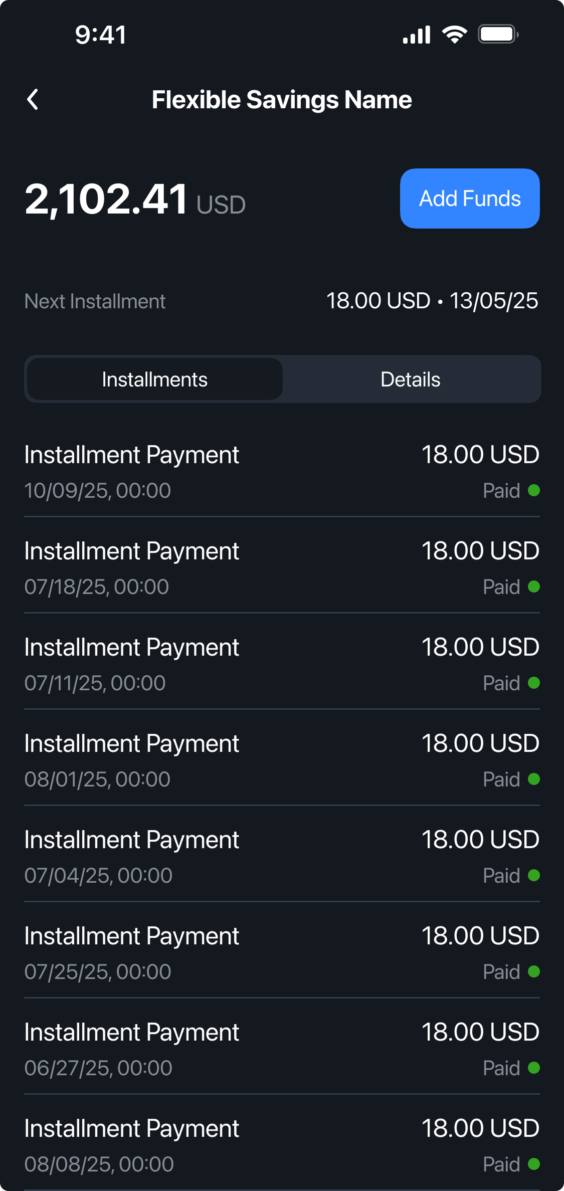 Installments